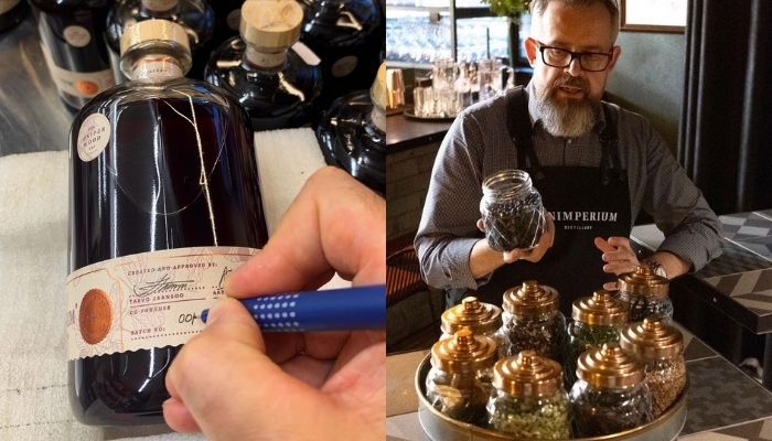 Tarvo writes the batch number and bottle number on every single bottle personally