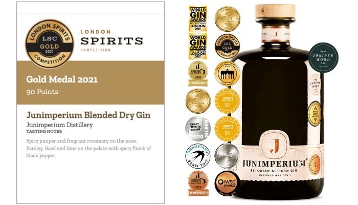 The Blended Dry Gin has gained immense praise in the international gin market