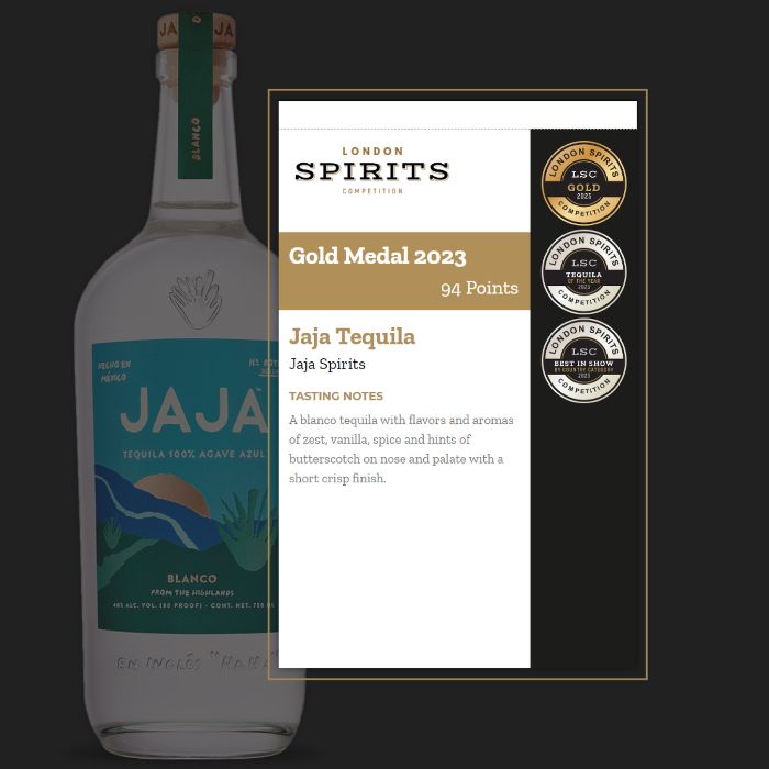 JAJA Blanco has been awarded the best tequila at the 2023 London Spirits Competition JAJA Blanco has been awarded the best tequila at the 2023 London Spirits Competition