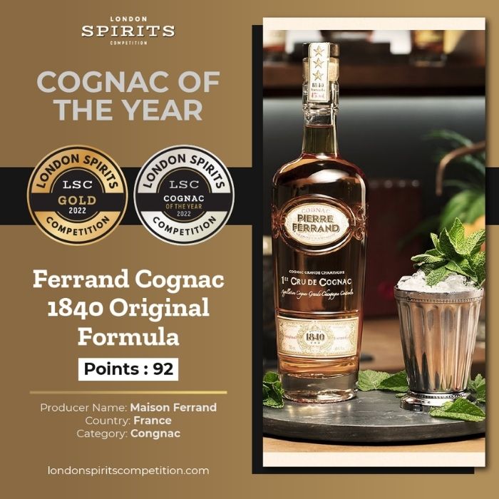 The Best Cognac of the Year Award with 92 points and a gold medal The Best Cognac of the Year Award with 92 points and a gold medal