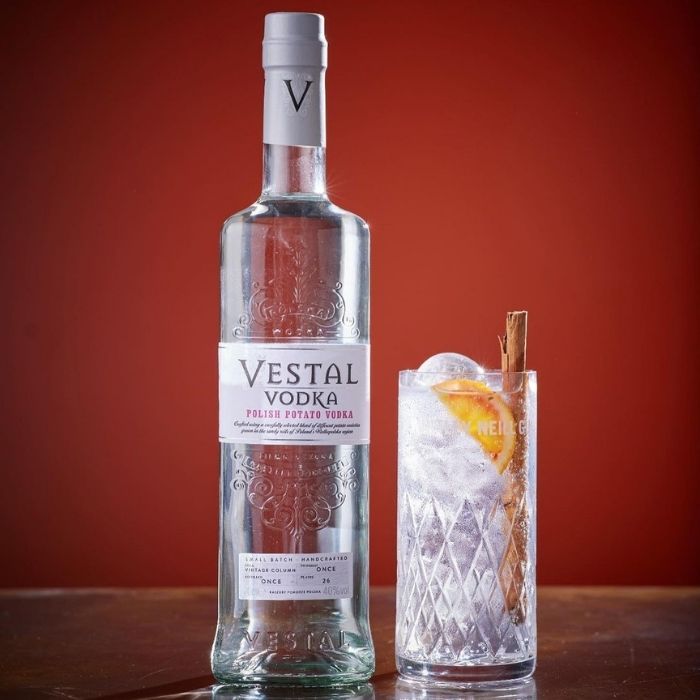 Vestal Vodka is a craft potato vodka Vestal Vodka is a craft potato vodka