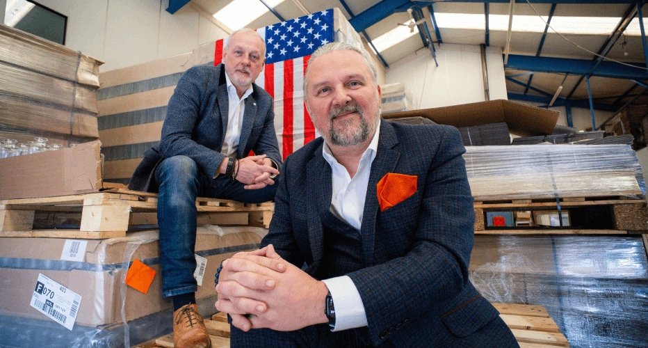 Roddy Nicoll And Kerr Nicoll (In Front) Roddy Nicoll, Managing Director/Founder, and Kerr Nicoll, Production Director/Co-Founder - Spirits of Virtue Ltd