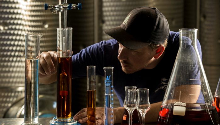 Tim Mokes, the Head Distiller and Production Manager at Boardroom Spirits Tim Mokes, the Head Distiller and Production Manager at Boardroom Spirits