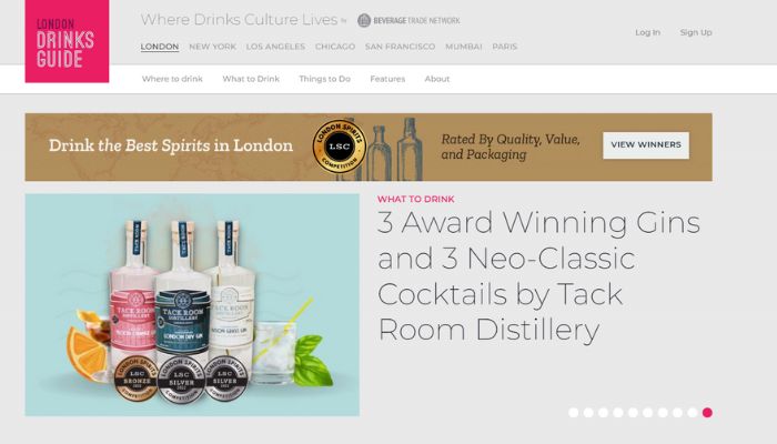London Drinks Guide - Website Image: London Drinks Guide - Website