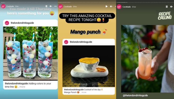 London Drinks Guide - Instagram Page Image: London Drinks Guide - Instagram Page