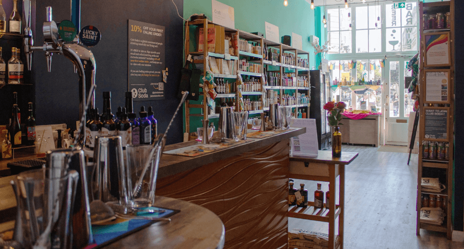 Club Soda Shop Inside The Club Soda shop