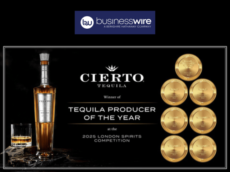 Photo for: Cierto Tequila Named Tequila Producer of the Year at the 2025 London Spirits Competition